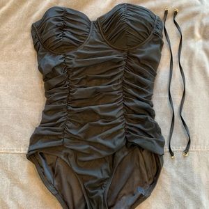 NWT J.Crew Black One-Piece Swimsuit 10